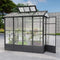 [06X08FT] Heavy Duty Outdoor Polycarbonate Greenhouse With Fully Automatic Temperature Control Vent (SAK51892) - Saksby Wholesale - Side View