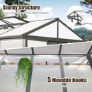 [06X08FT] Heavy Duty Outdoor Polycarbonate Greenhouse With Fully Automatic Temperature Control Vent (SAK51892) - Saksby Wholesale - Structure