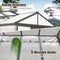 [06X08FT] Heavy Duty Outdoor Polycarbonate Greenhouse With Fully Automatic Temperature Control Vent (SAK51892) - Saksby Wholesale - Structure