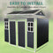 [06x08FT] Outdoor Resin Patio Garden Shed With Floor, 2 Windows, And Lockable Doors (SAK54953) - Saksby Wholesale - Easy To Install