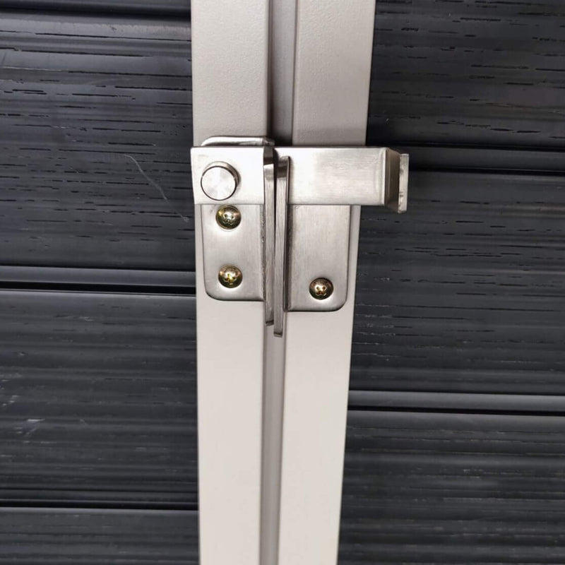 [06x08FT] Outdoor Resin Patio Garden Shed With Floor, 2 Windows, And Lockable Doors (SAK54953) - Saksby Wholesale - Lock Details