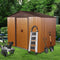 [06X08FT] Premium Outdoor Metal Storage Shed With Metal Floor Frame (SAK95204) - Saksby Wholesale - Backyard Lifestyle