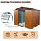 [06X08FT] Premium Outdoor Metal Storage Shed With Metal Floor Frame (SAK95204) - Saksby Wholesale - Features