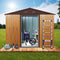 [06X08FT] Premium Outdoor Metal Storage Shed With Metal Floor Frame (SAK95204) - Saksby Wholesale - Lifestyle