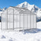 Large Walk-In Backyard Greenhouse With Rainwater Collection System And Roof Vent (SAK93581) - Saksby Wholesale - Dimension View