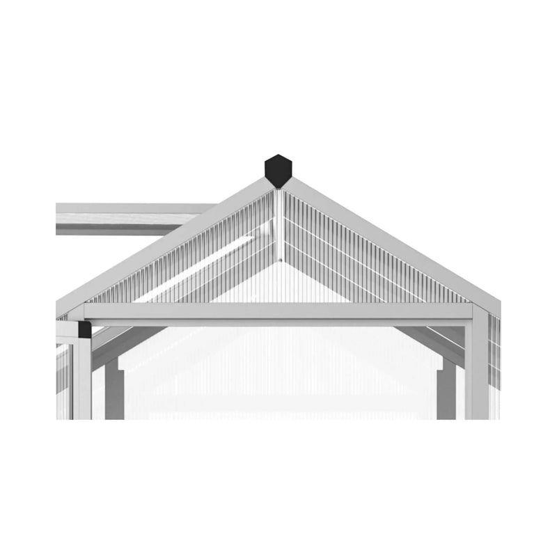 Large Walk-In Backyard Greenhouse With Rainwater Collection System And Roof Vent (SAK93581) - Saksby Wholesale - Up View

