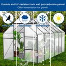 [06X12FT] Heavy Duty Black Polycarbonate Greenhouse With Raised Base And Anchor (SAK92451) - Saksby Wholesale - All-Weather Resistant