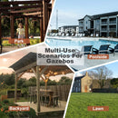 [06X13FT] Alora Durable Outdoor Hardtop BBQ Grill Shelter Gazebo With Shelves (SAK65420) - Saksby Wholesale - Usage