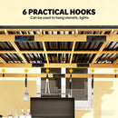 [06X13FT] Premium Outdoor Hardtop Wooden BBQ Grill Gazebo (SAK97420) - Saksby Wholesale - Practical Hooks