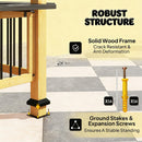 [06X13FT] Premium Outdoor Hardtop Wooden BBQ Grill Gazebo (SAK97420) - Saksby Wholesale - Structure Details