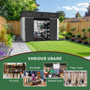 [07X10FT] Alora Heavy Duty Weather-Resistant Steel-Reinforced Plastic Storage Shed With Floor (SAK93148) - Saksby Wholesale - Various Usage View