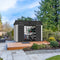 [07X10FT] Heavy Duty Weather-Resistant Polypropylene Storage Shed With Floor And Reinforced Steel Frame (SAK67455) - Saksby Wholesale - Lifestyle Image