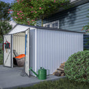 [08X10FT] Heavy-Duty Outdoor All-Weather Metal Garden Tool Shed (SAK28501) - Saksby Wholesale - Right Side View