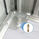 [08x10FT] Large Outdoor Metal Storage Tool Shed With Window And Lockable Doors (SAK32987) - Saksby Wholesale - Bolt