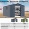 [08x10FT] Large Outdoor Metal Storage Tool Shed With Window And Lockable Doors (SAK32987) - Saksby Wholesale - Framework