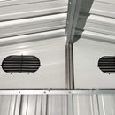[08x10FT] Large Outdoor Metal Storage Tool Shed With Window And Lockable Doors (SAK32987) - Saksby Wholesale - Vents