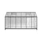 [08X12FT] Large Outdoor Heavy Duty Polycarbonate Walk-In Greenhouse With Double Swing Doors And Two Ventilation Windows (SAK73651) - Saksby Wholesale - Side View