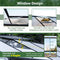 [08X12FT] Large Outdoor Heavy Duty Polycarbonate Walk-In Greenhouse With Double Swing Doors And Two Ventilation Windows (SAK73651) - Saksby Wholesale - Window Design