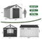 [08X12FT] Large Polypropylene Storage Shed With Reinforced Floor And Lockable Swing Doors (SAK07451) - Saksby Wholesale - Dimensions