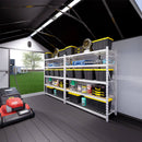 [08X12FT] Large Polypropylene Storage Shed With Reinforced Floor And Lockable Swing Doors (SAK07451) - Saksby Wholesale - Inside Details Lifestyle