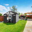 [08X12FT] Large Polypropylene Storage Shed With Reinforced Floor And Lockable Swing Doors (SAK07451) - Saksby Wholesale - Lifestyle