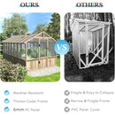 [08X16FT] Large Heavy-Duty Outdoor Wooden Greenhouse With 6MM Polycarbonate Panels And Vent Roof (SAK18467)