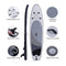 10' Inflatable Blow Up SUP Paddle Board W/ Carrying Bag & Pump (SAK43678)- Saksby Wholesale - Parts View