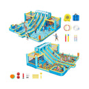 10-in-1 Inflatable Water Slide Bounce House With Blower (SAK26370) - Saksby Wholesale - Left And Right View