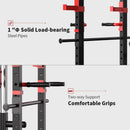 1000LBS Multi-Functional Barbell Rack Squat Power Cage With Weight Bench (SAK35822) - Saksby Wholesale - Bearing And Grip