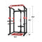 1000LBS Multi-Functional Barbell Rack Squat Power Cage With Weight Bench (SAK35822) - Saksby Wholesale - Dimensions