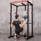 1000LBS Multi-Functional Barbell Rack Squat Power Cage With Weight Bench (SAK35822) - Saksby Wholesale - In Use