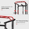 1000LBS Multi-Functional Barbell Rack Squat Power Cage With Weight Bench (SAK35822) - Saksby Wholesale - Safe And Stable