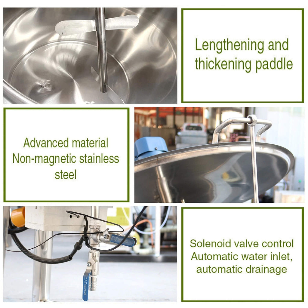 Heavy-Duty Stainless Steel Commercial Milk And Ice Cream Mix Pasteurizer Machine [Without Plug] (SAK81320)