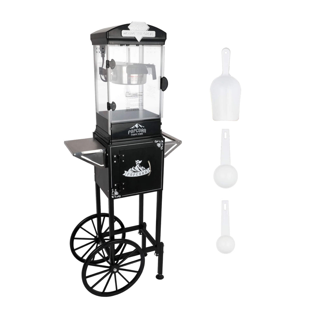 10 OZ Portable Kettle Popcorn Maker Machine With Cart (SAK42196) - Saksby Wholesale - Accessories View