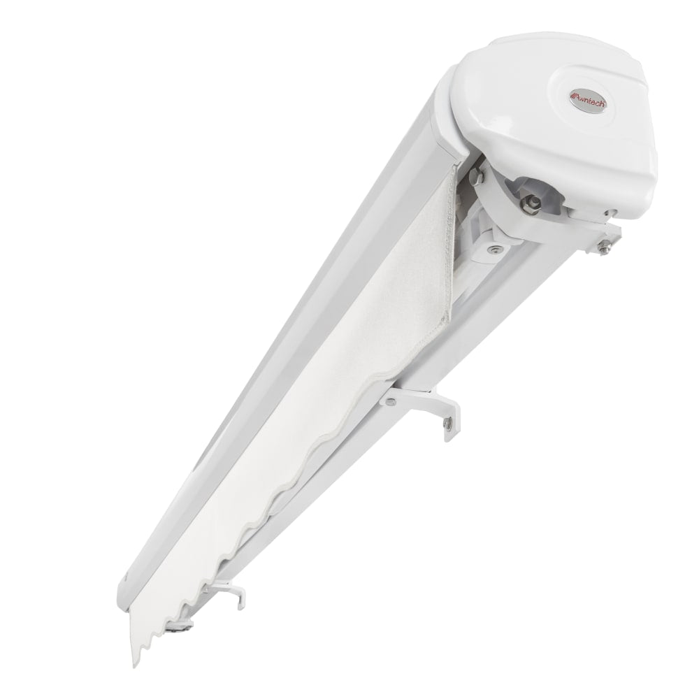 [10x10FT] AWNTECH Key West Premium Electric Outdoor Motorized Retractable Awning (FCL10/FCR10-SBY) (SAK62183)-SAKSBY