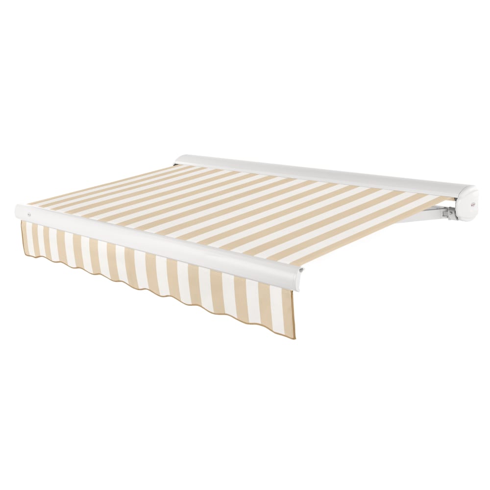 [10x10FT] AWNTECH Key West Premium Electric Outdoor Motorized Retractable Awning (FCL10/FCR10-SBY) (SAK62183)-SAKSBY
