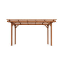 Wooden Pergola Structure On A White Background - Saksby Wholesale