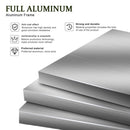 [10X19FT] Alora Modern Durable All-Weather Outdoor Pergola With Aluminum Frame And Steel Louvers (SAK32691) - Saksby Wholesale - Aluminum View