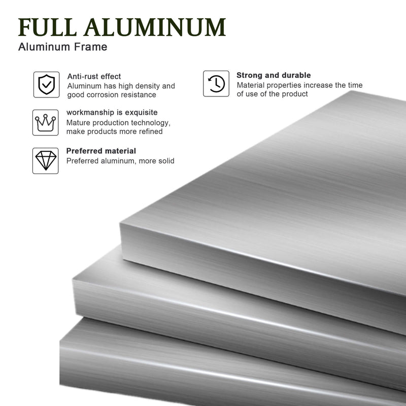 [10X19FT] Alora Modern Durable All-Weather Outdoor Pergola With Aluminum Frame And Steel Louvers (SAK32691) - Saksby Wholesale - Aluminum View