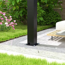 
[10X19FT] Alora Modern Durable All-Weather Outdoor Pergola With Aluminum Frame And Steel Louvers (SAK32691) - Saksby Wholesale - Leg Stand View