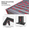 [10X19FT] Premium Powder-Coated Aluminum Pergola With Adjustable Louvers (SAK78345) - Saksby Wholesale - Built-In Gutter System