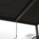 [10X19FT] Premium Powder-Coated Aluminum Pergola With Adjustable Louvers (SAK78345) - Saksby Wholesale - Bottom View