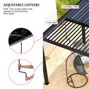 [10X19FT] Premium Powder-Coated Aluminum Pergola With Adjustable Louvers (SAK78345) - Saksby Wholesale - Louvers Details