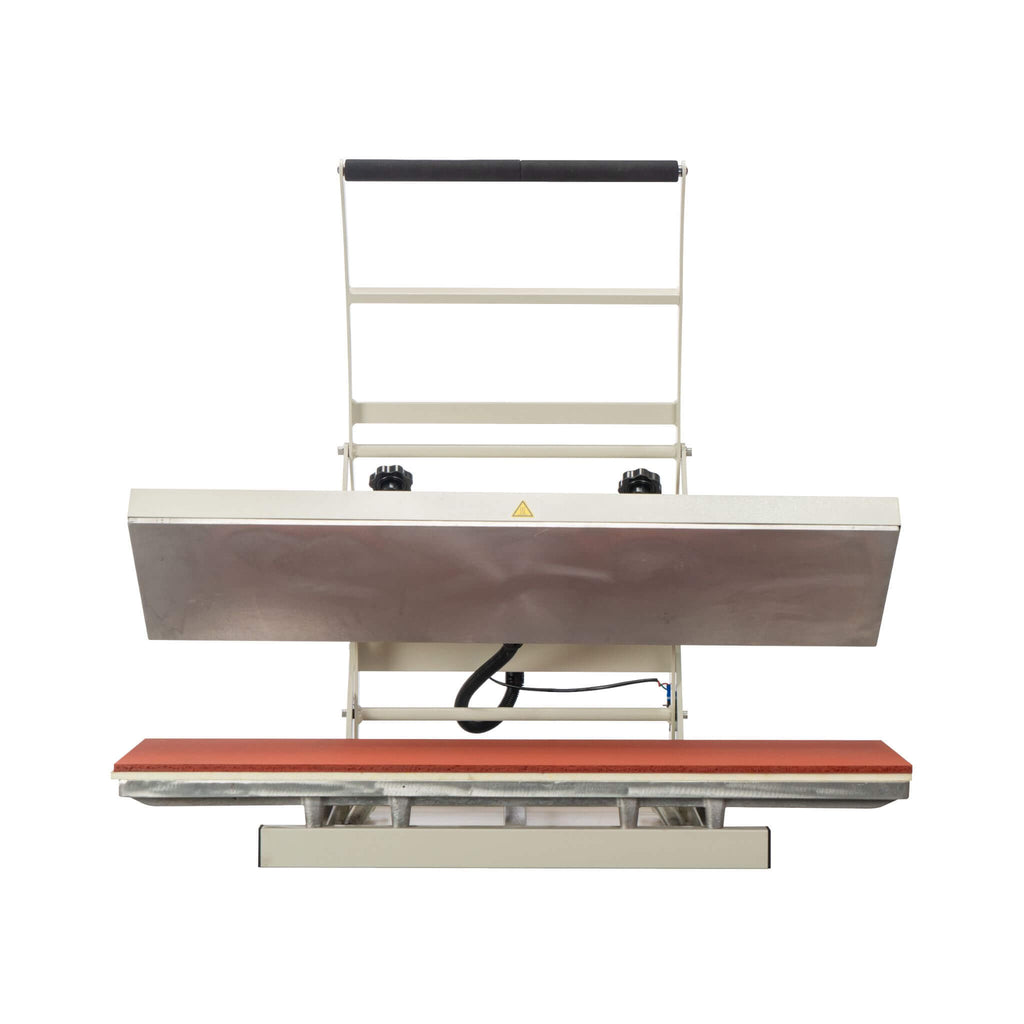 [10X40-Inch] Large Format 1800W 110V Manual Heat Press Machine (SAK25167) - Saksby Wholesale - Open Front View