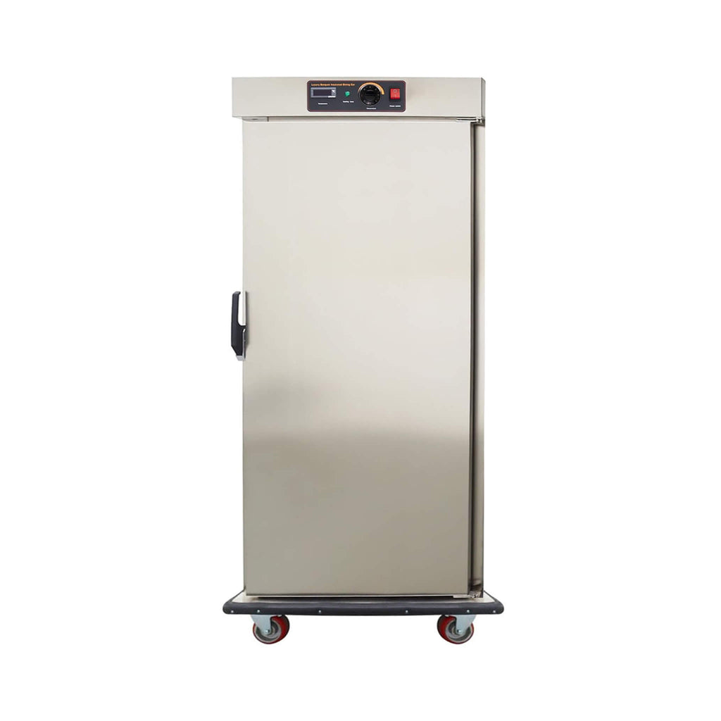 11-Layer Commercial Stainless Steel Heated Food Warmer Cabinet (SAK64820) - Saksby Wholesale - Front View