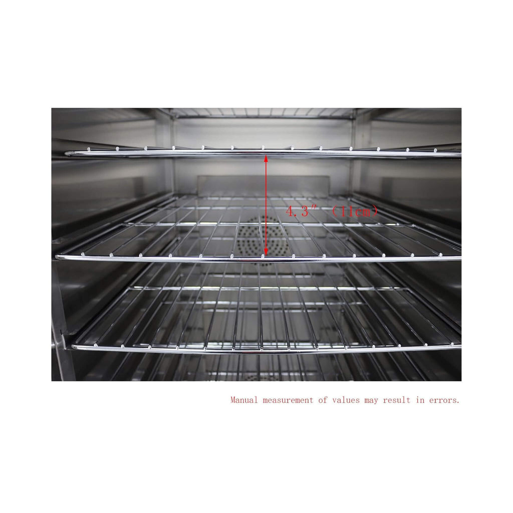 11-Layer Commercial Stainless Steel Heated Food Warmer Cabinet (SAK64820) - Saksby Wholesale - Tray Distance Dimension
