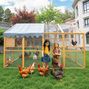 110-Inch Large Outdoor Kitten Playpen Chicken Coop With Waterproof Cover (SAK15370) - Saksby Wholesale - Lifestyle Image