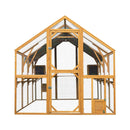 110-Inch Large Outdoor Kitten Playpen Chicken Coop With Waterproof Cover (SAK15370) - Saksby Wholesale - Front VIew