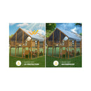 110-Inch Large Outdoor Kitten Playpen Chicken Coop With Waterproof Cover (SAK15370) - Saksby Wholesale - Weather Protection