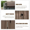 [11X12FT] Outdoor Backyard Storage Metal Shed With Galvanized Steel Frame, Windows, And Lockable Doors (SAK60167) - Saksby Wholesale - Door Lock Features